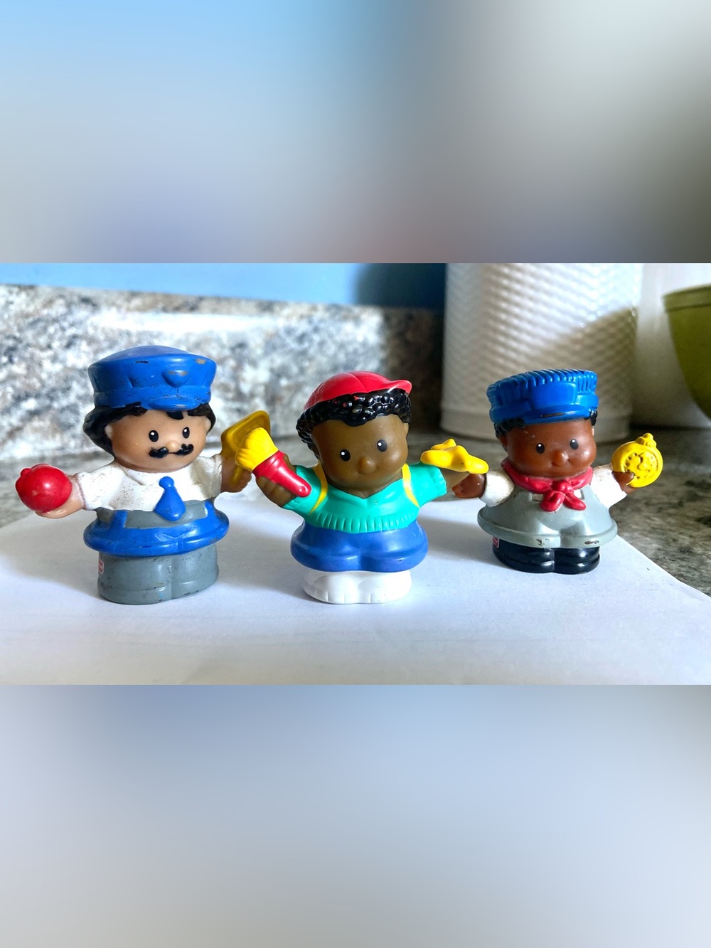 Fisher Price Little People - 2005 and earlier - Michael and Crossing Guard